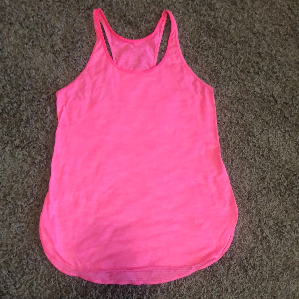 Lululemon singlet tank 105 pink orange size 6